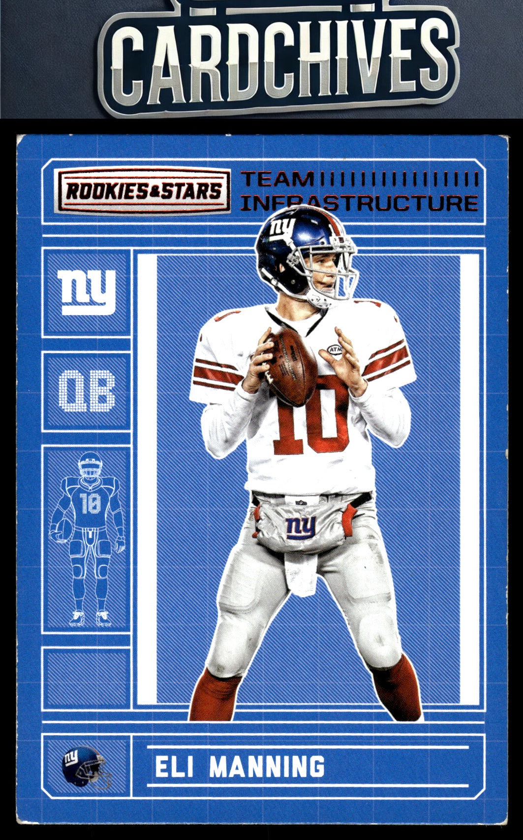 Eli Manning 2016 Panini Rookies & Stars #10 Team Infrastructure
