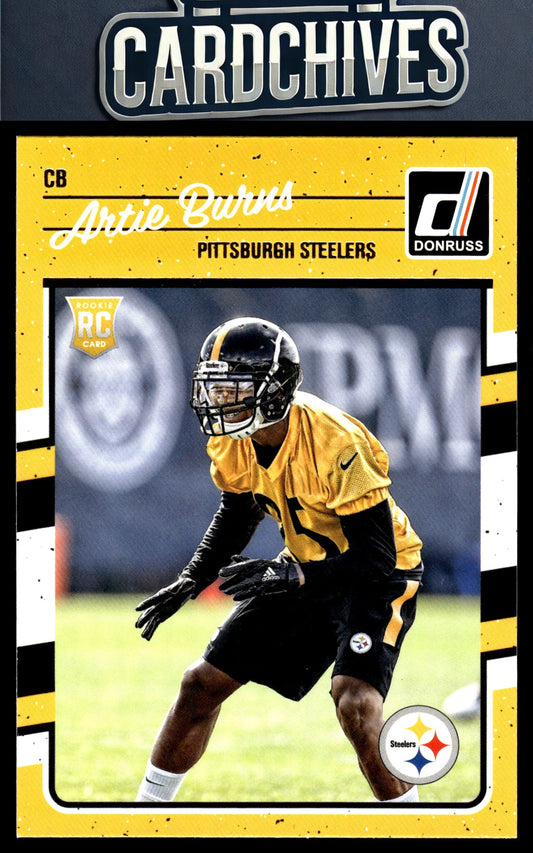 Artie Burns 2016 Donruss #303 Rookie RC