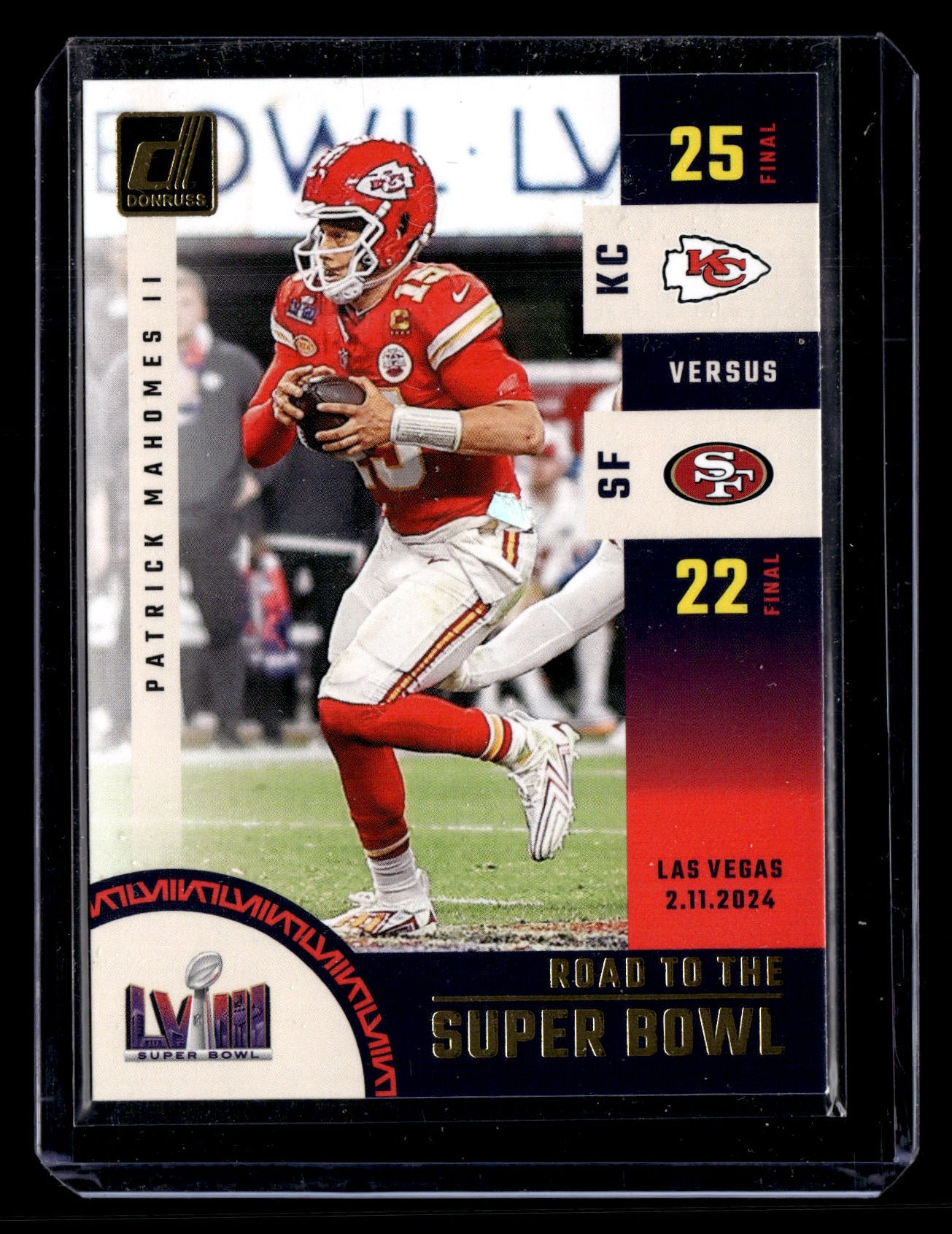Patrick Mahomes II 2024 Donruss #SBCHAMP Road to the Super Bowl Championship