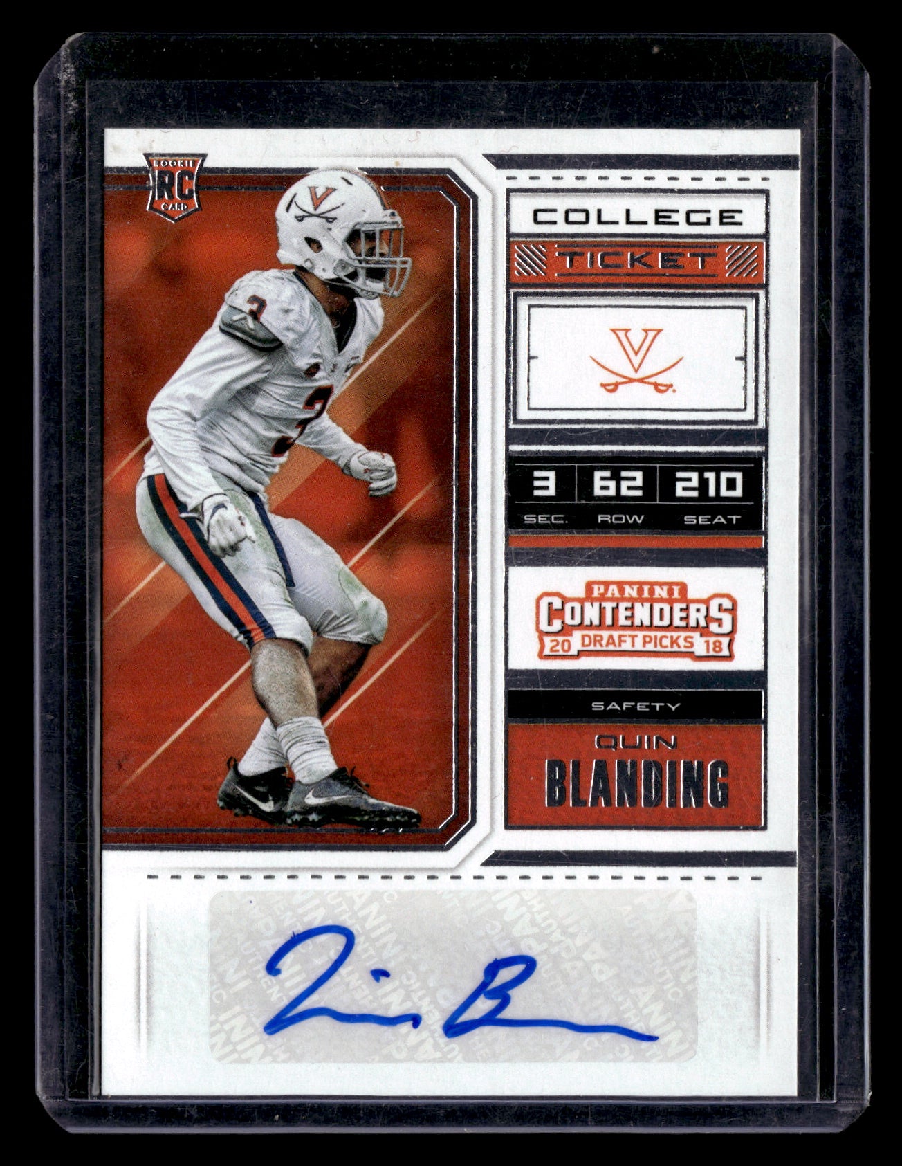 Quin Blanding 2018 Panini Contenders Draft Picks #219 Auto AU