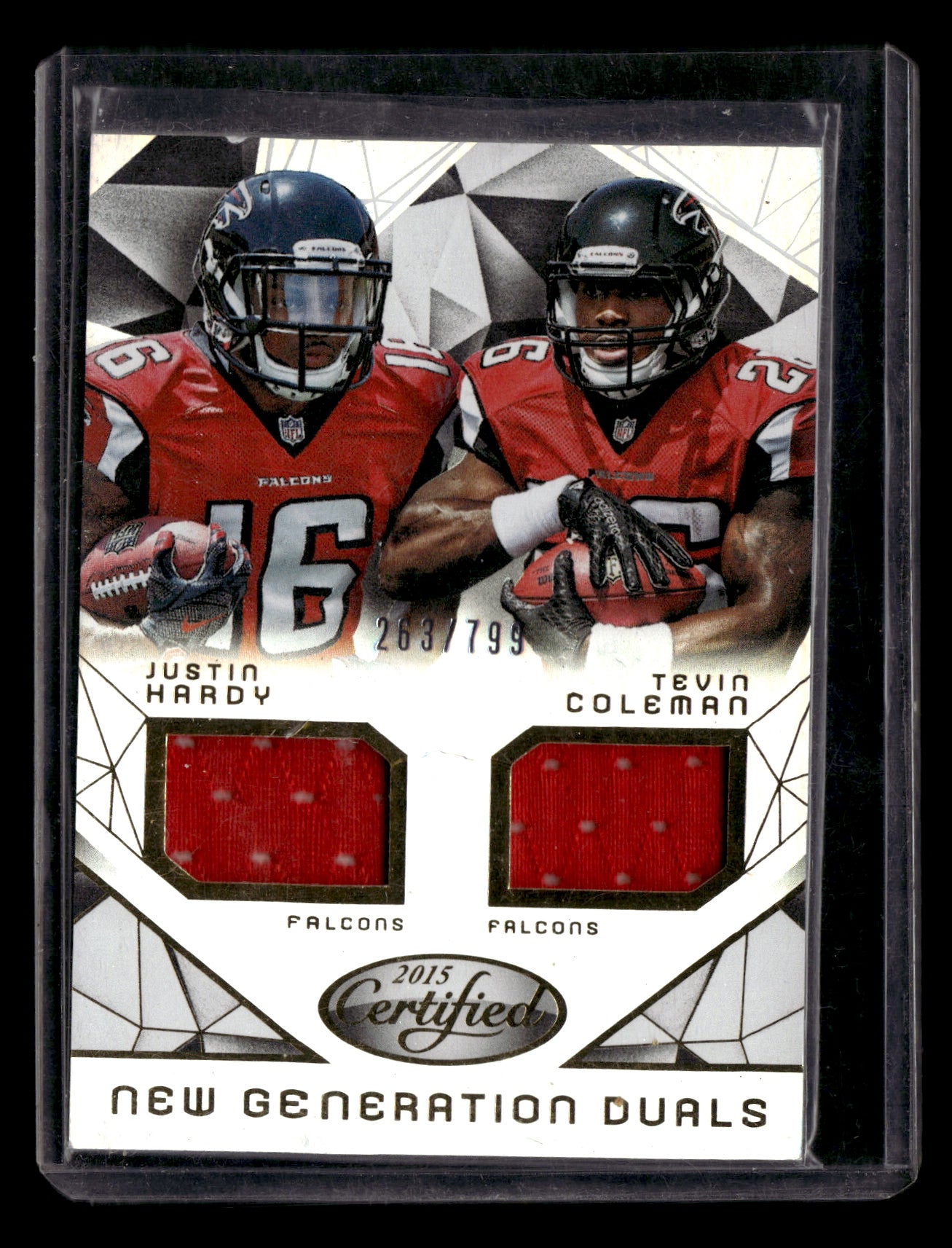 Justin Hardy / Tevin Coleman 2015 Certified #NG-ATL New Generation Jerseys #/799