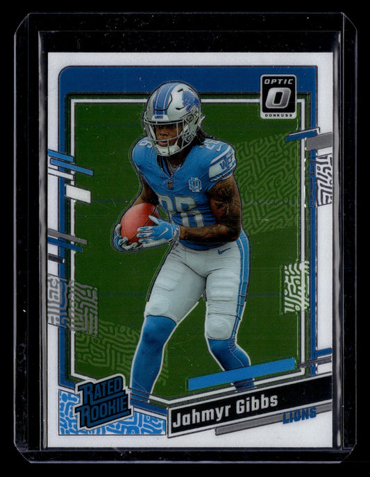 Jahmyr Gibbs 2023 Donruss Optic #236 Rookie
