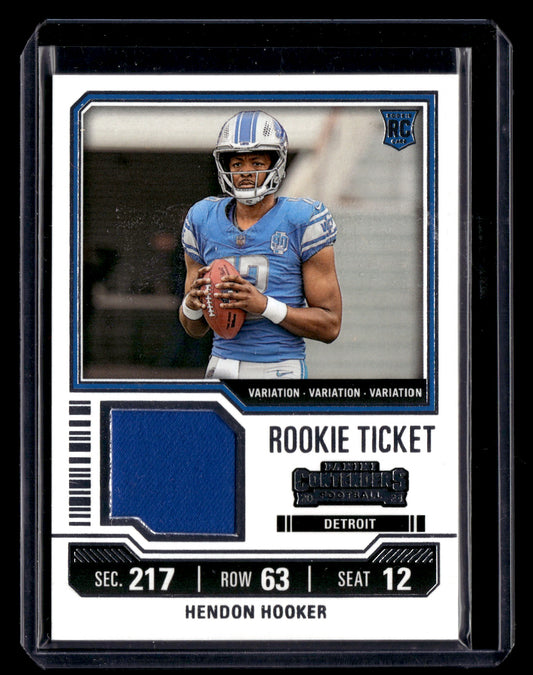 Hendon Hooker 2023 Contenders #TS11V Rookie Ticket Swatches Vars