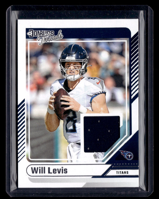 Will Levis 2024 Donruss #DTH-WLE Donruss Threads Memorabilia