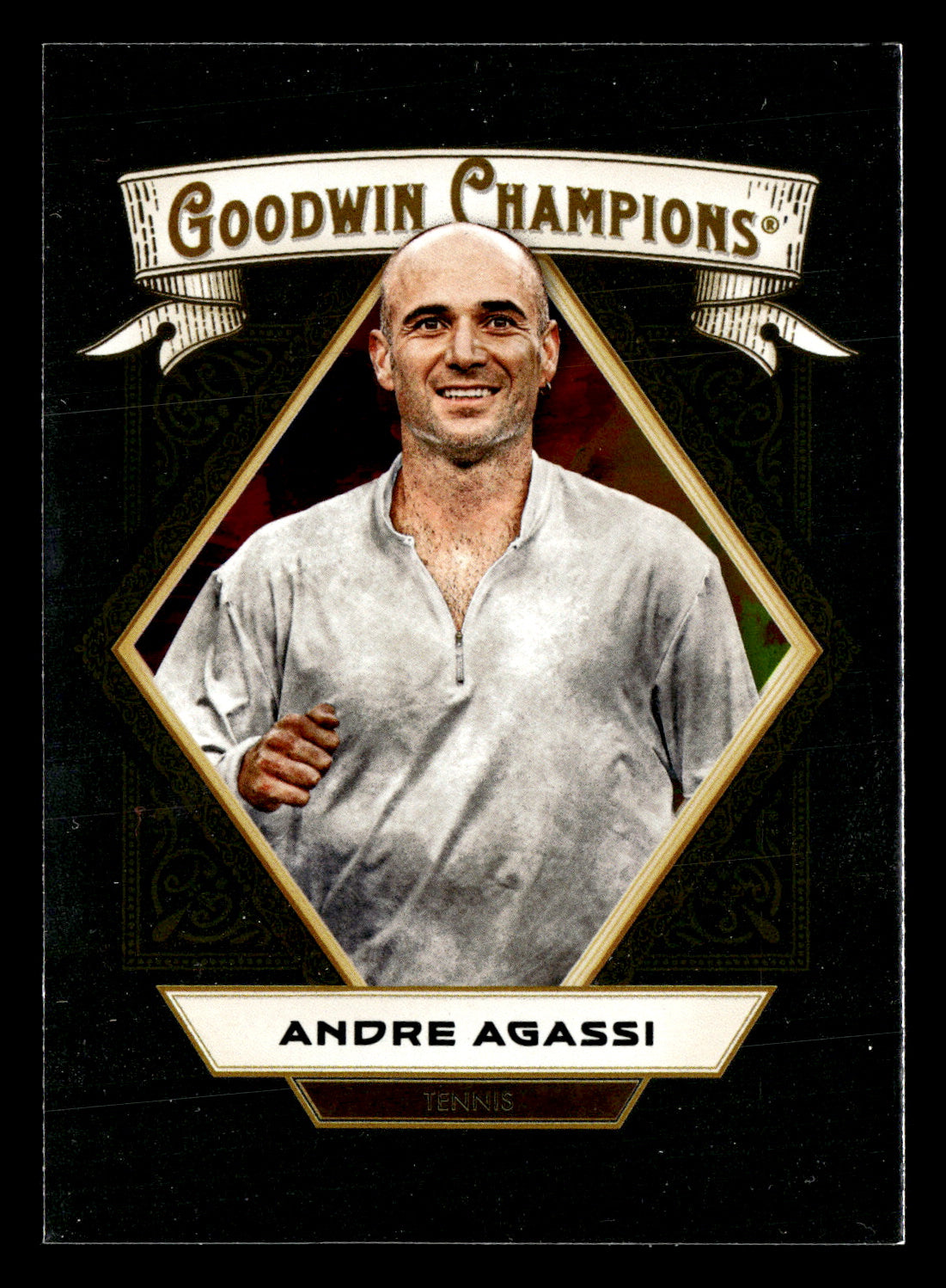Andre Agassi 2025 Upper Deck Goodwin Champions #8 Silver Foil