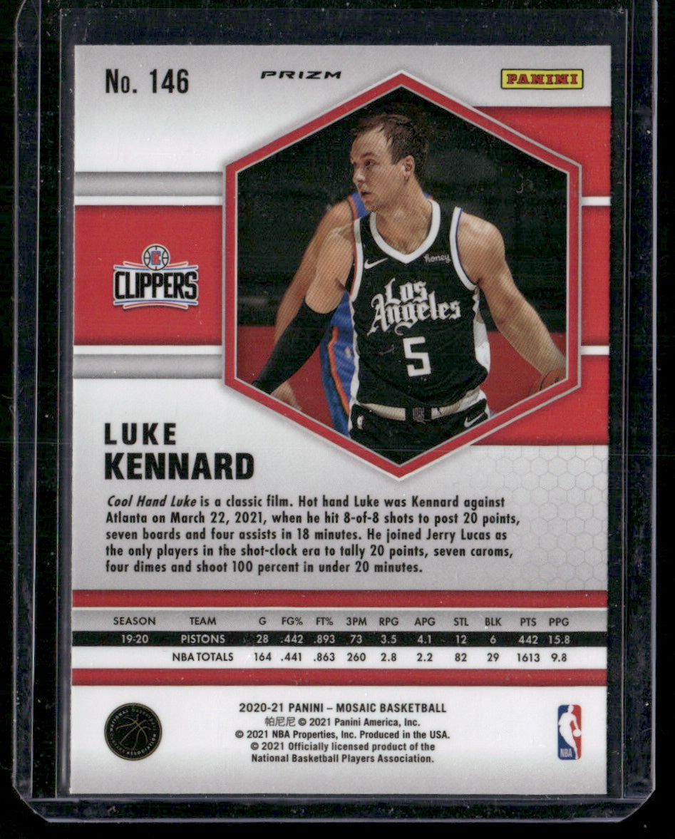 Luke Kennard 2020-21 Panini Mosaic #146 Mosaic Green