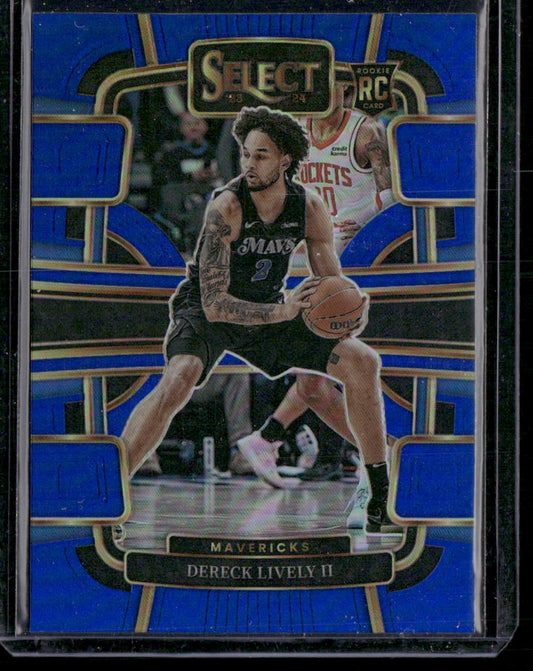 Dereck Lively II 2023-24 Panini Select #76 Blue Prizms Rookie RC