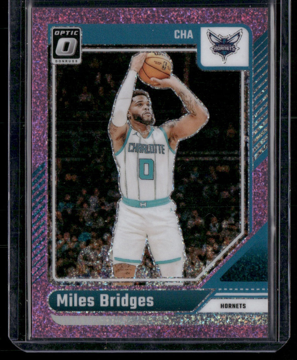 Miles Bridges 2024-25 Donruss Optic #208 Pink Glitter #/275 SN