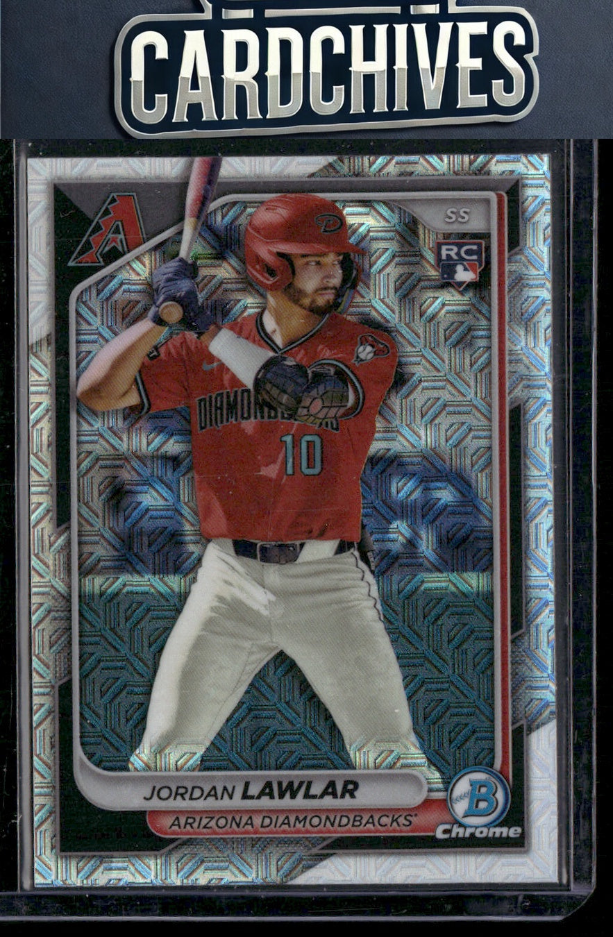 Jordan Lawlar 2024 Bowman #96 Chrome Mojo Refractors