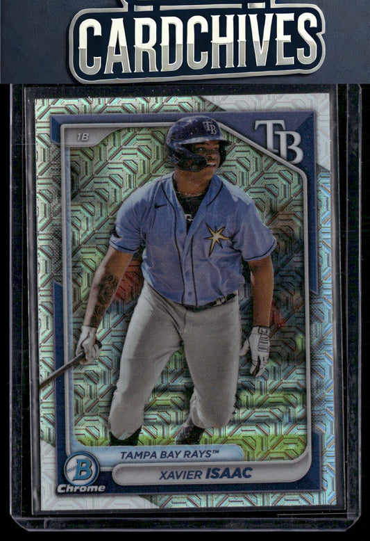 Xavier Isaac 2024 Bowman #BCP-133 Chrome Prospects Mojo Refractors