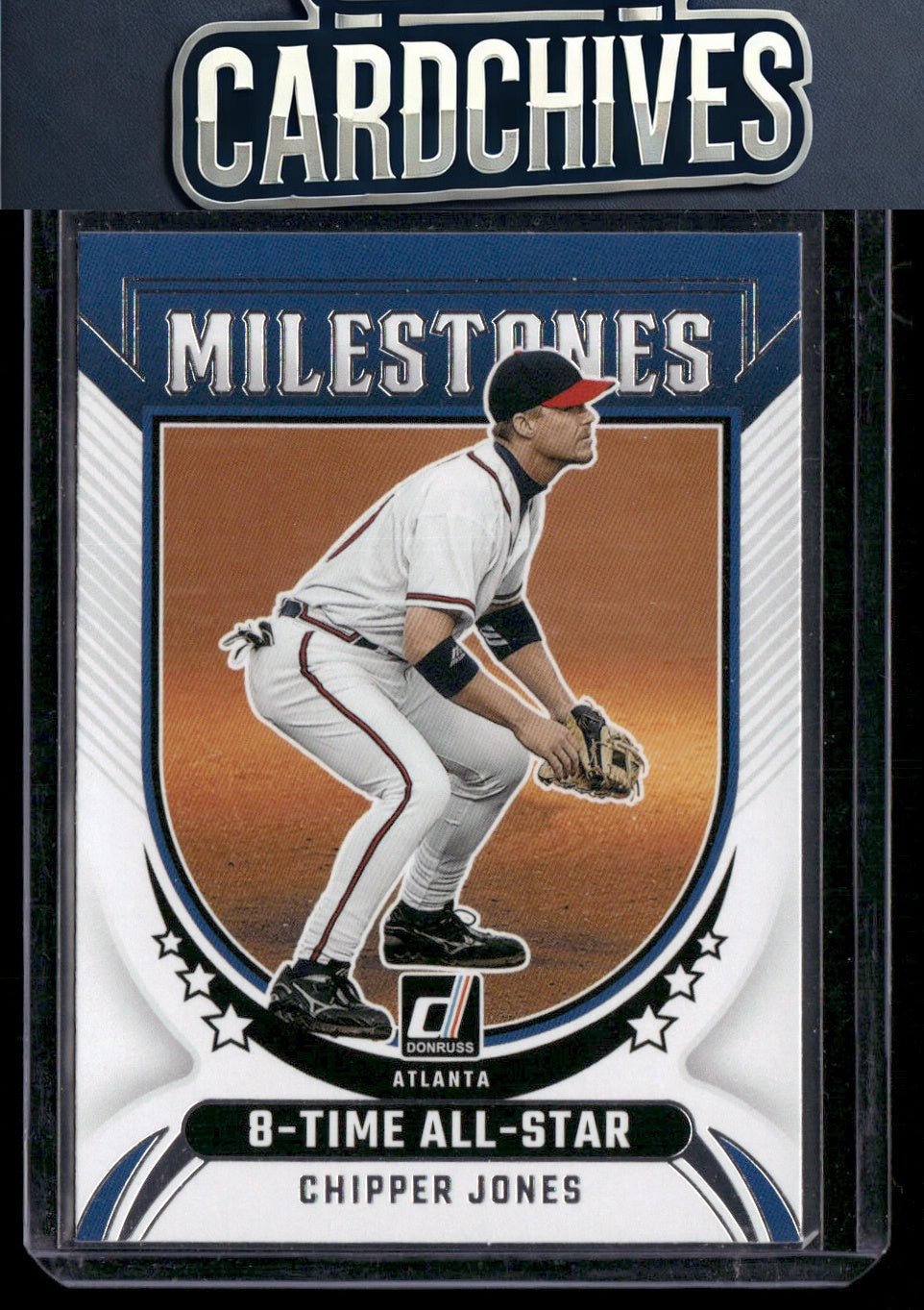 Chipper Jones 2024 Donruss #18 Milestones