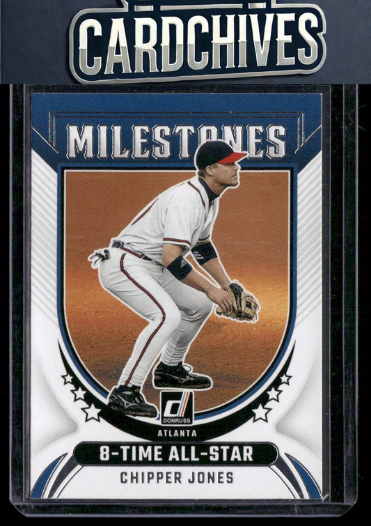 Chipper Jones 2024 Donruss #18 Milestones
