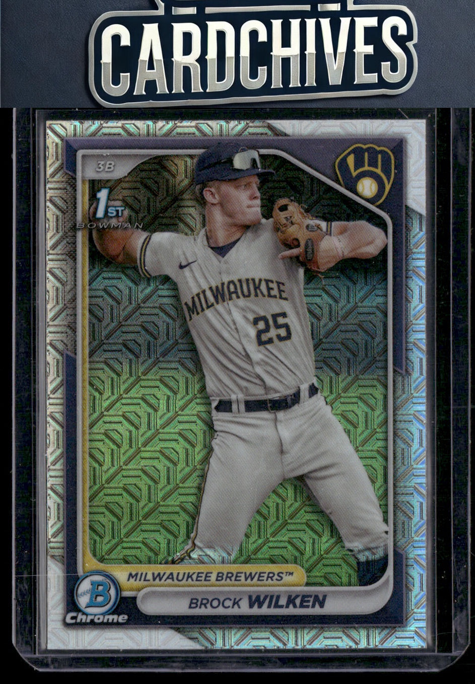 Brock Wilken 2024 Bowman #BCP-86 Chrome Prospects Mojo Refractors
