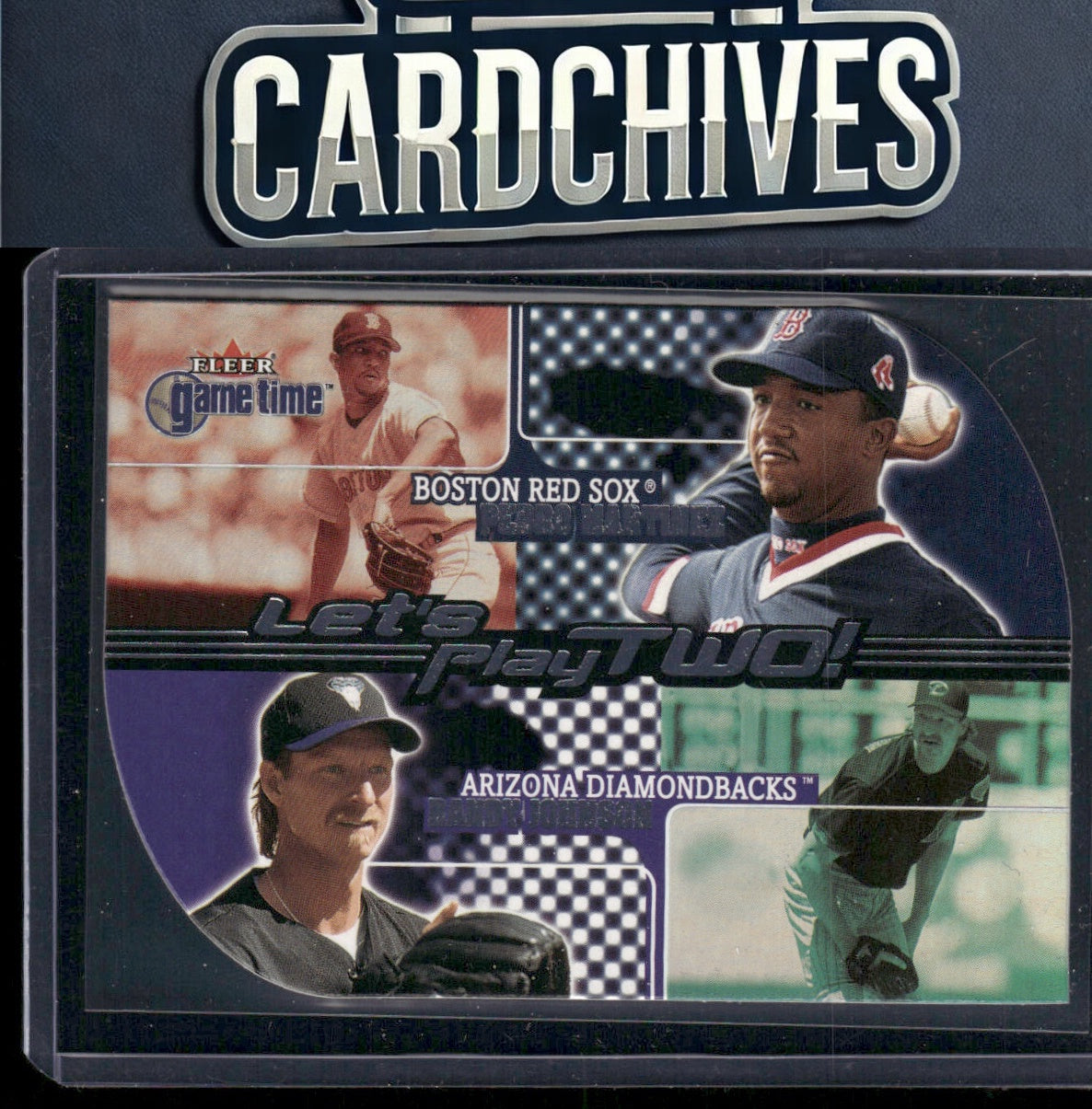 Pedro Martinez / Randy Johnson 2001 Fleer Game Time #3 LT Let's Play Two
