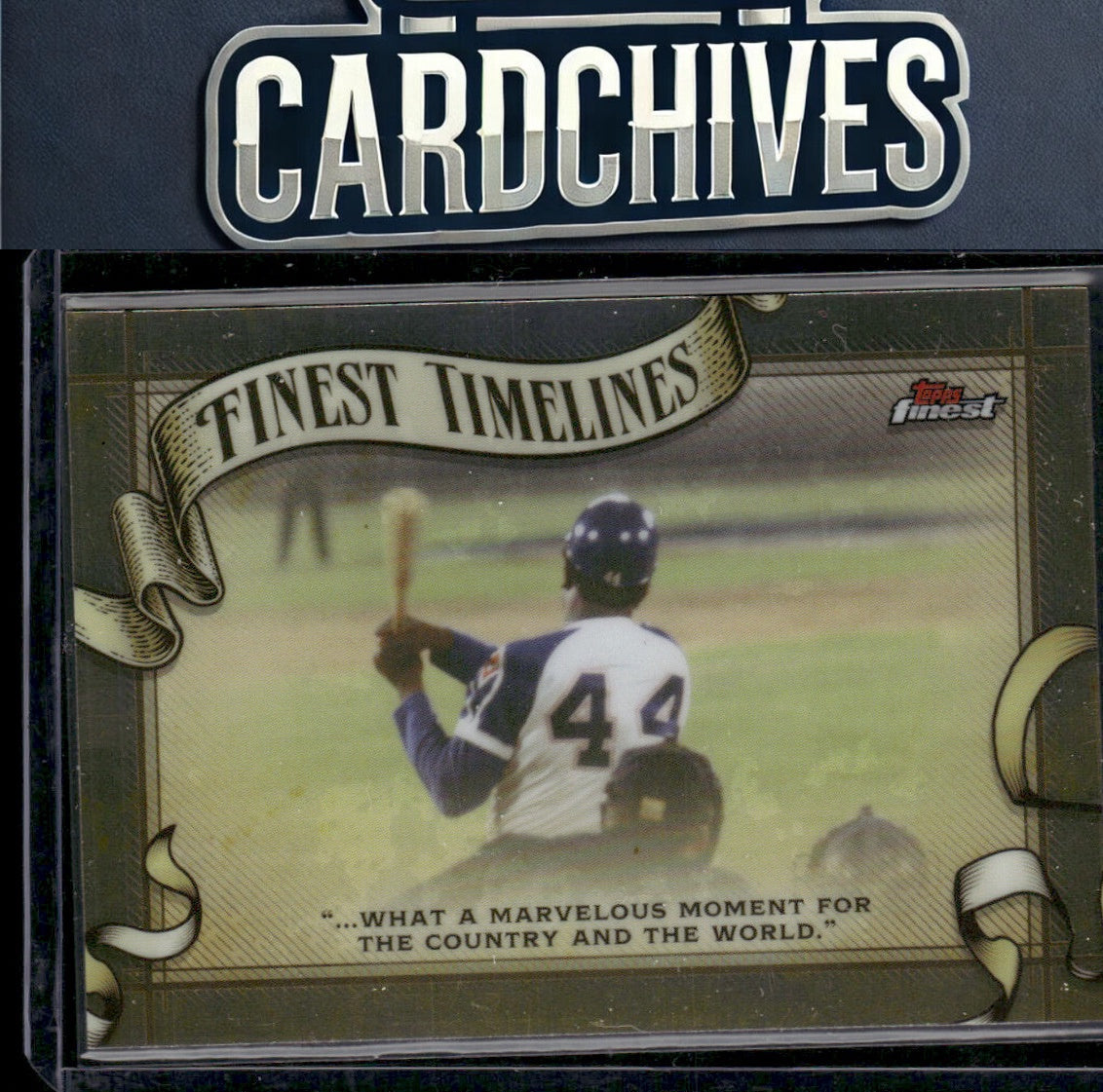 Hank Aaron 2024 Finest #FT-1 Finest Timelines
