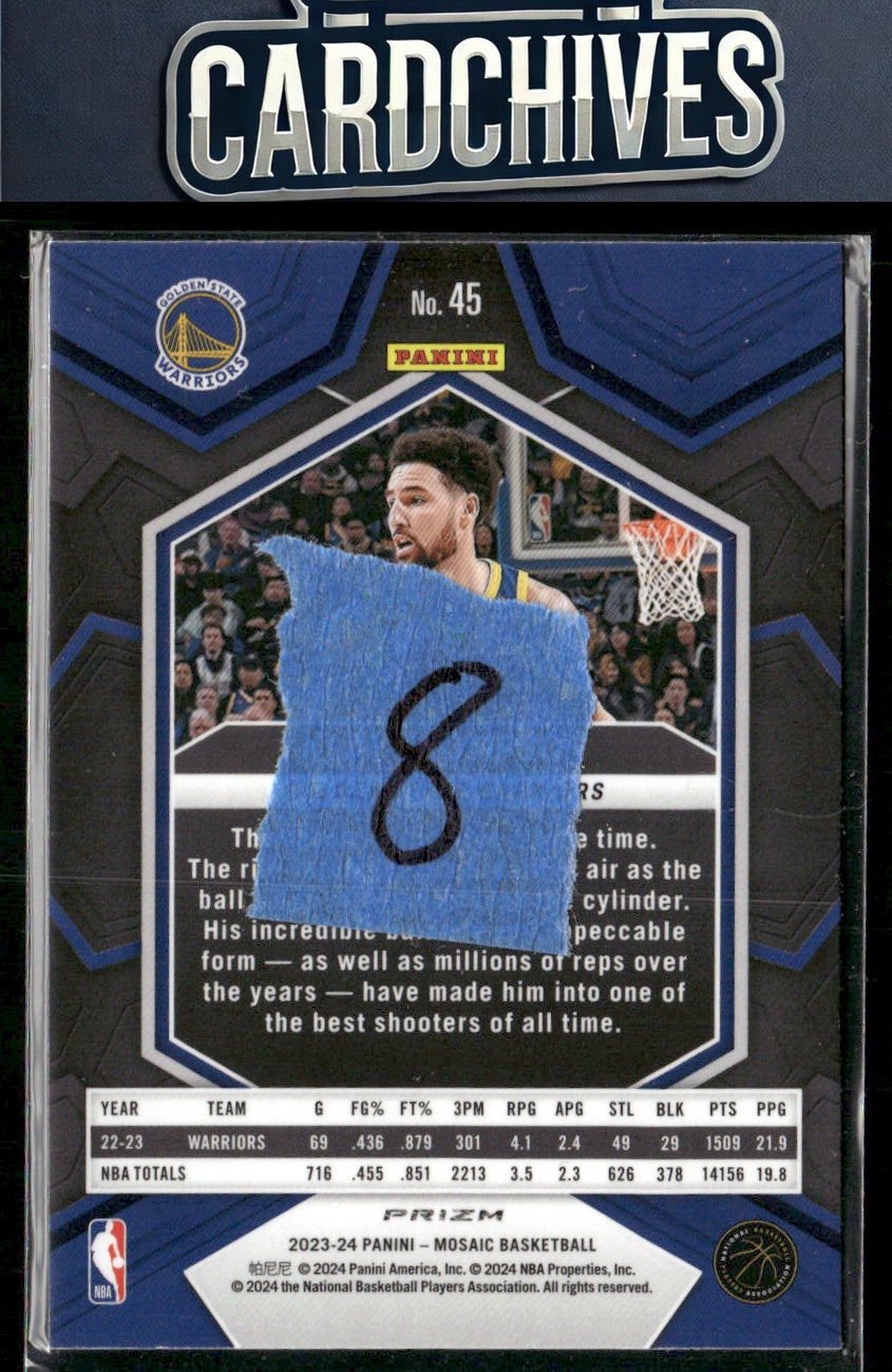 Klay Thompson 2023-24 Panini Mosaic #45 Green