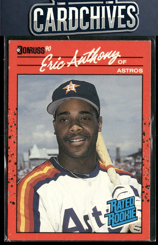 Eric Anthony 1990 Donruss #34b Rookie RC