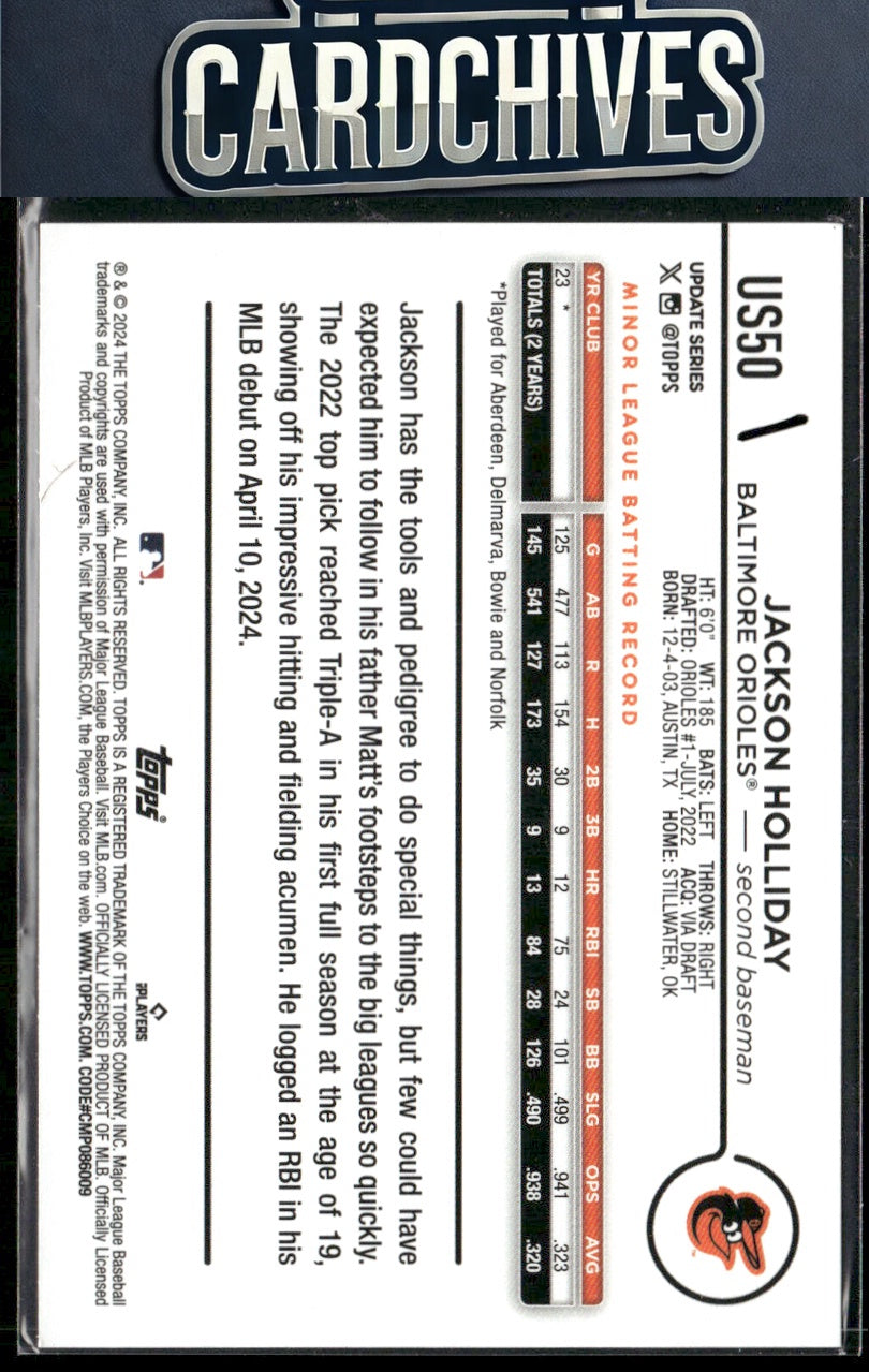 Jackson Holliday 2024 Topps Japan Edition #26 RC
