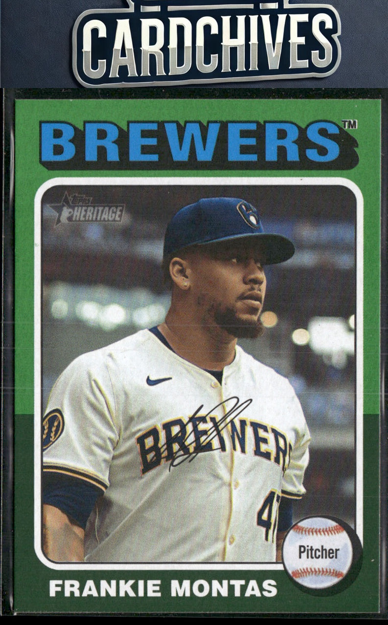 Frankie Montas 2024 Topps Heritage #507 Green Border