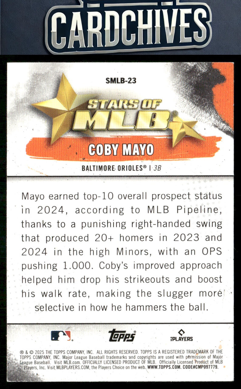 Coby Mayo 2025 Topps #SMLB-23 Stars of MLB