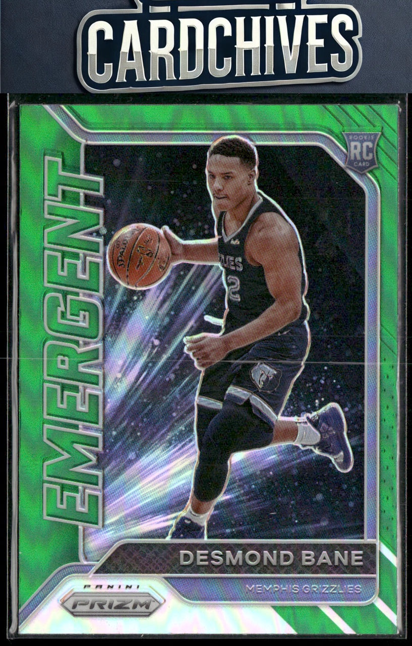Desmond Bane 2020-21 Panini Prizm #30 Emergent Prizms Green
