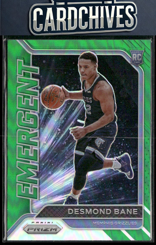 Desmond Bane 2020-21 Panini Prizm #30 Emergent Prizms Green