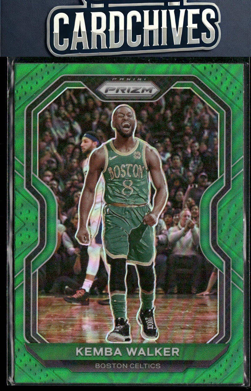Kemba Walker 2020-21 Panini Prizm #122 Green Prizms