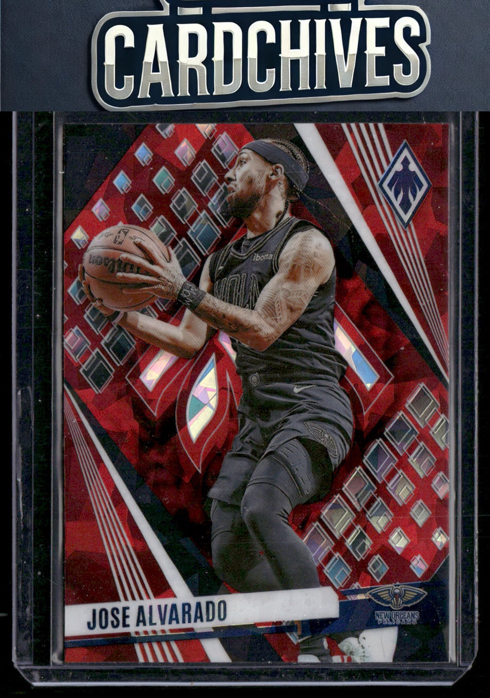 Jose Alvarado 2023-24 Panini Phoenix #26 Phoenix Red Ice