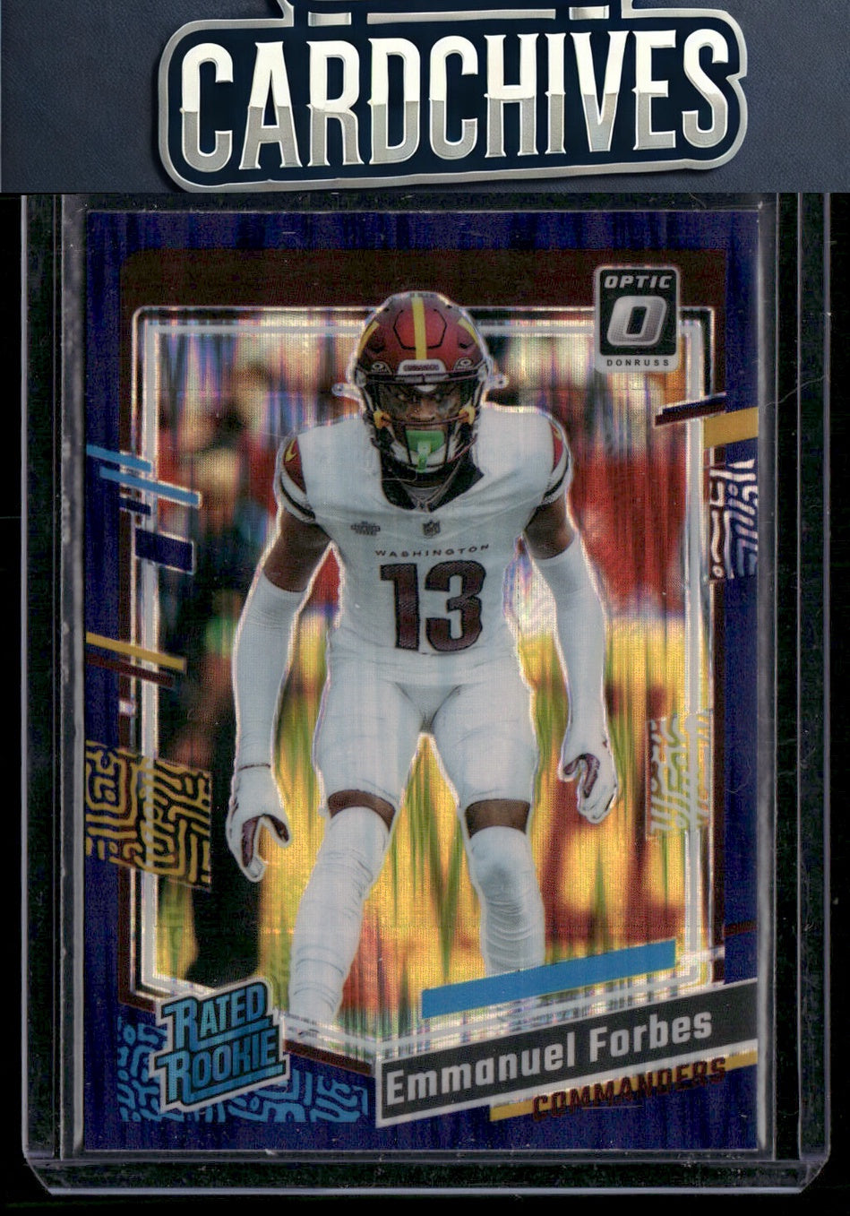 Emmanuel Forbes 2023 Donruss Optic #299 Purple Shock Rookie
