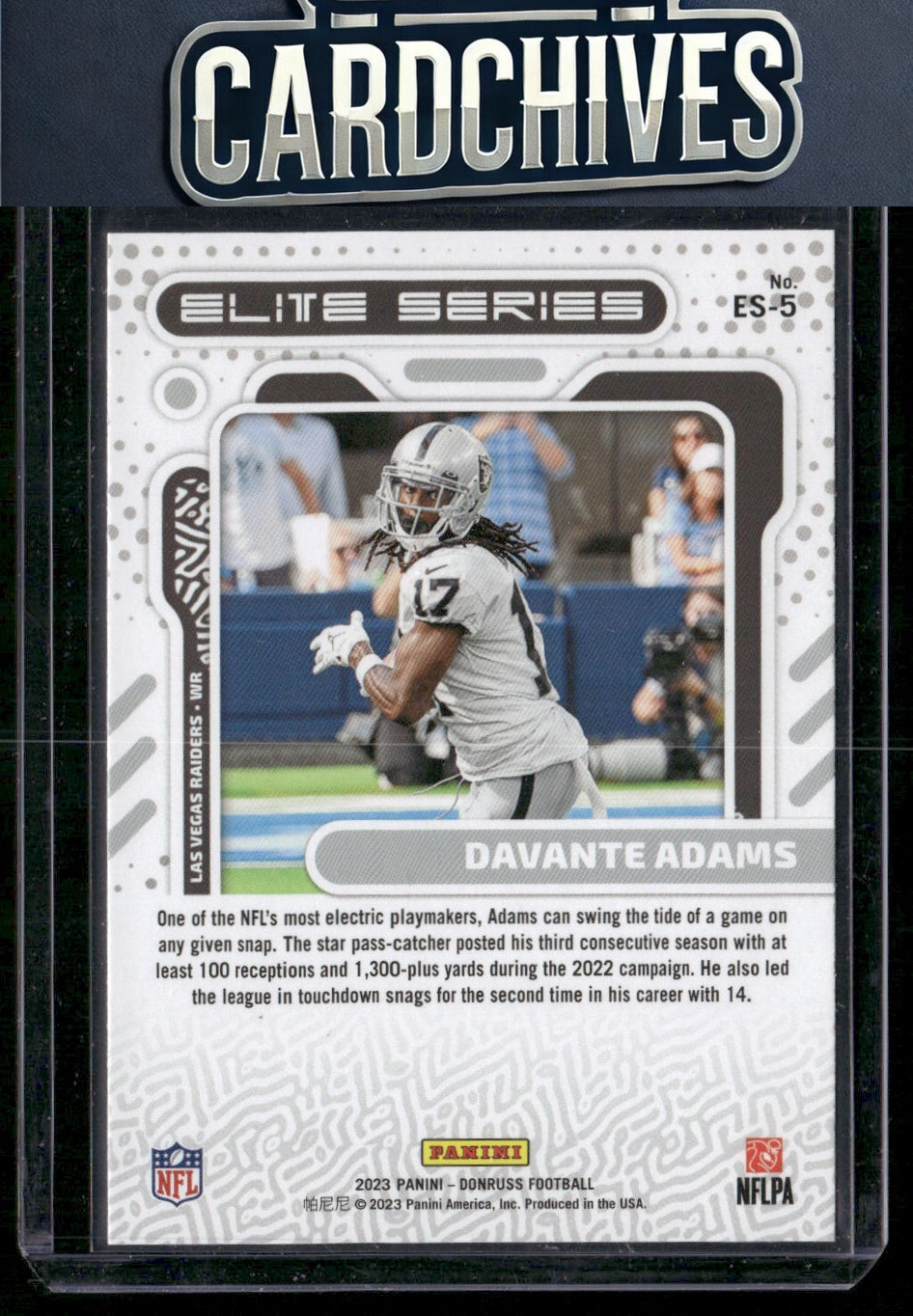 Davante Adams 2023 Donruss #ES-5 Elite Series