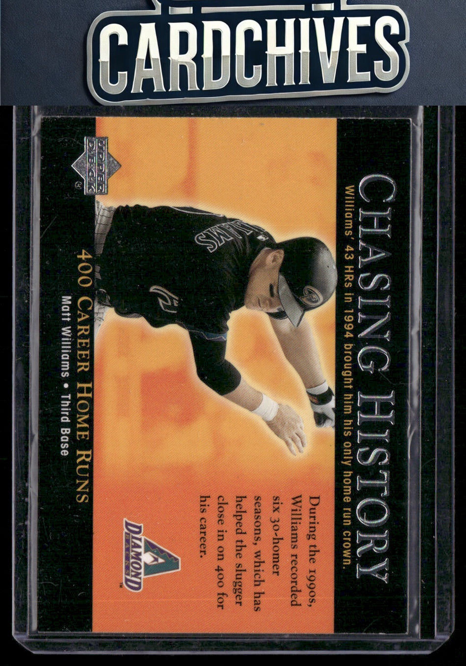 Matt Williams 2002 Upper Deck #CH12 Chasing History