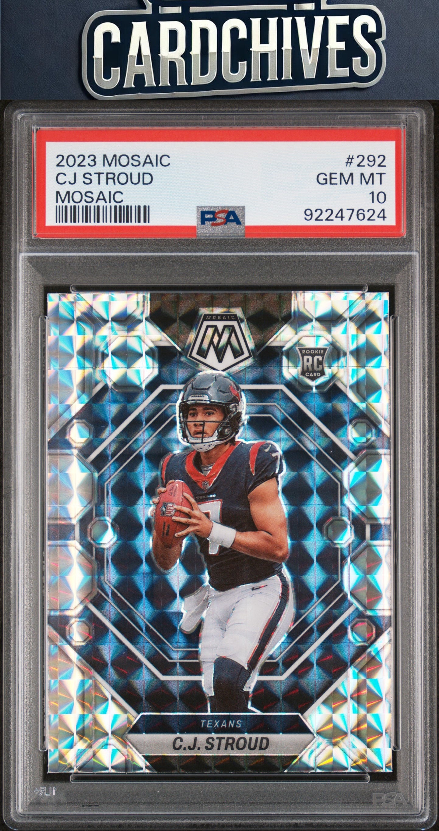 C.J. Stroud 2023 Panini Mosaic #292 Mosaic PSA 10 GEM MT
