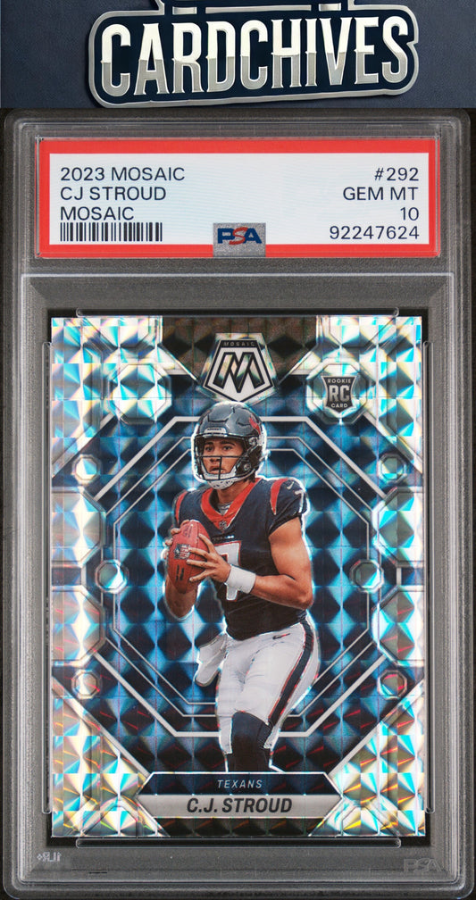 C.J. Stroud 2023 Panini Mosaic #292 Mosaic PSA 10 GEM MT