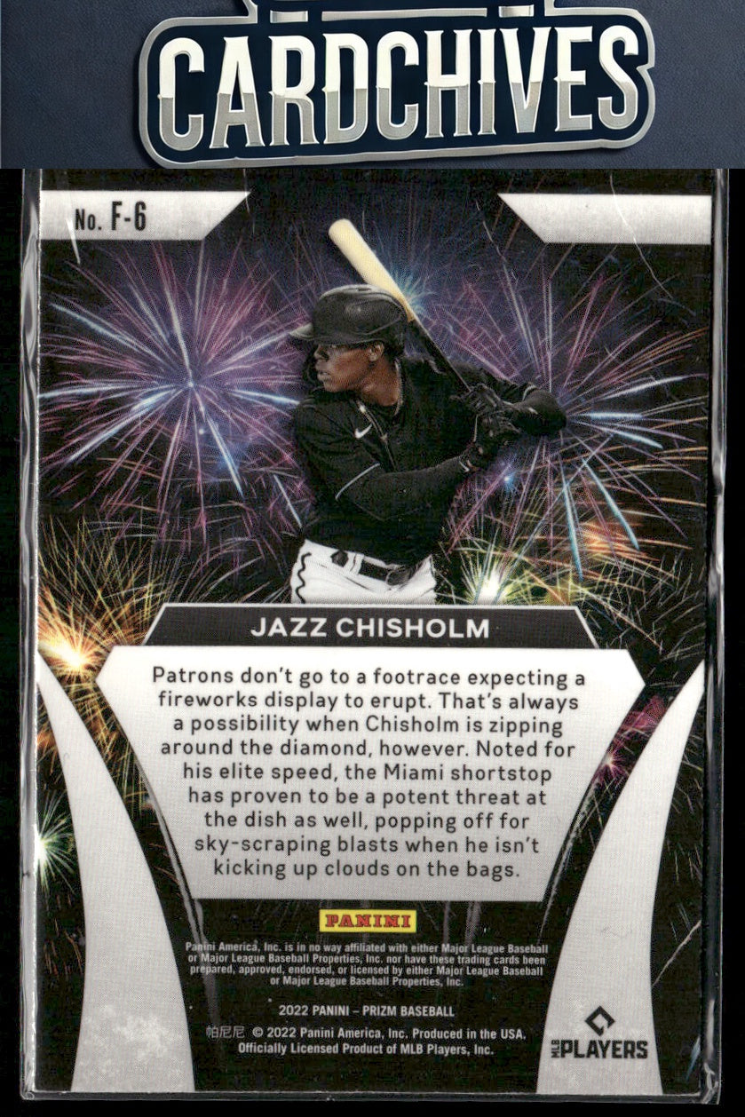 Jazz Chisholm 2022 Panini Prizm #F-6 Fireworks