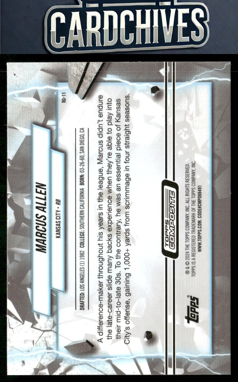Marcus Allen 2023 Topps Composite #RG-11 Resurgence Grounded