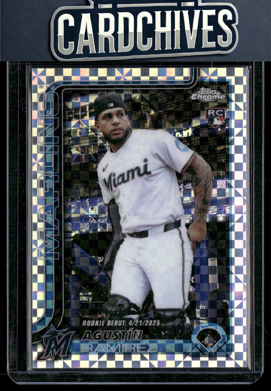Agustín Ramírez 2025 Topps Chrome Update #USC38 X-Fractors Rookie RC