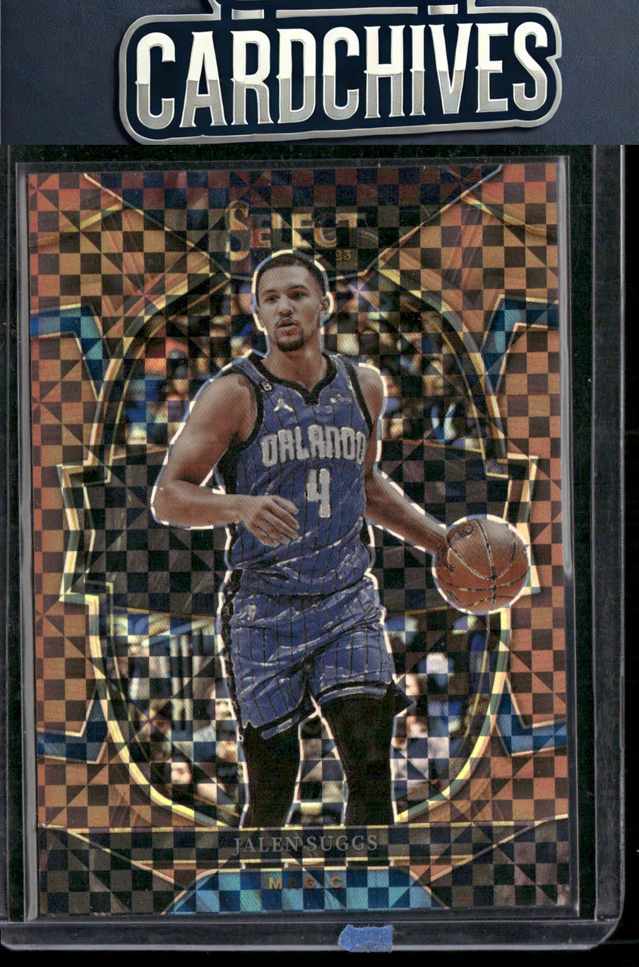 Jalen Suggs 2022-23 Panini Select #3 Copper Plaid Prizms #/49 SN