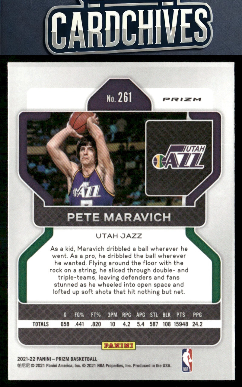 Pete Maravich 2021-22 Panini Prizm #261 Silver