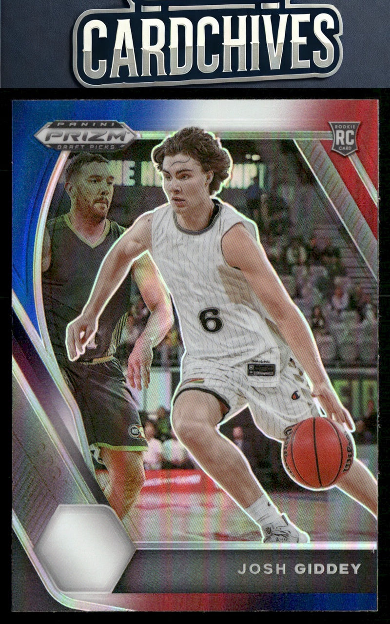 Josh Giddey 2021 Panini Prizm Draft Picks #17 Red White Blue