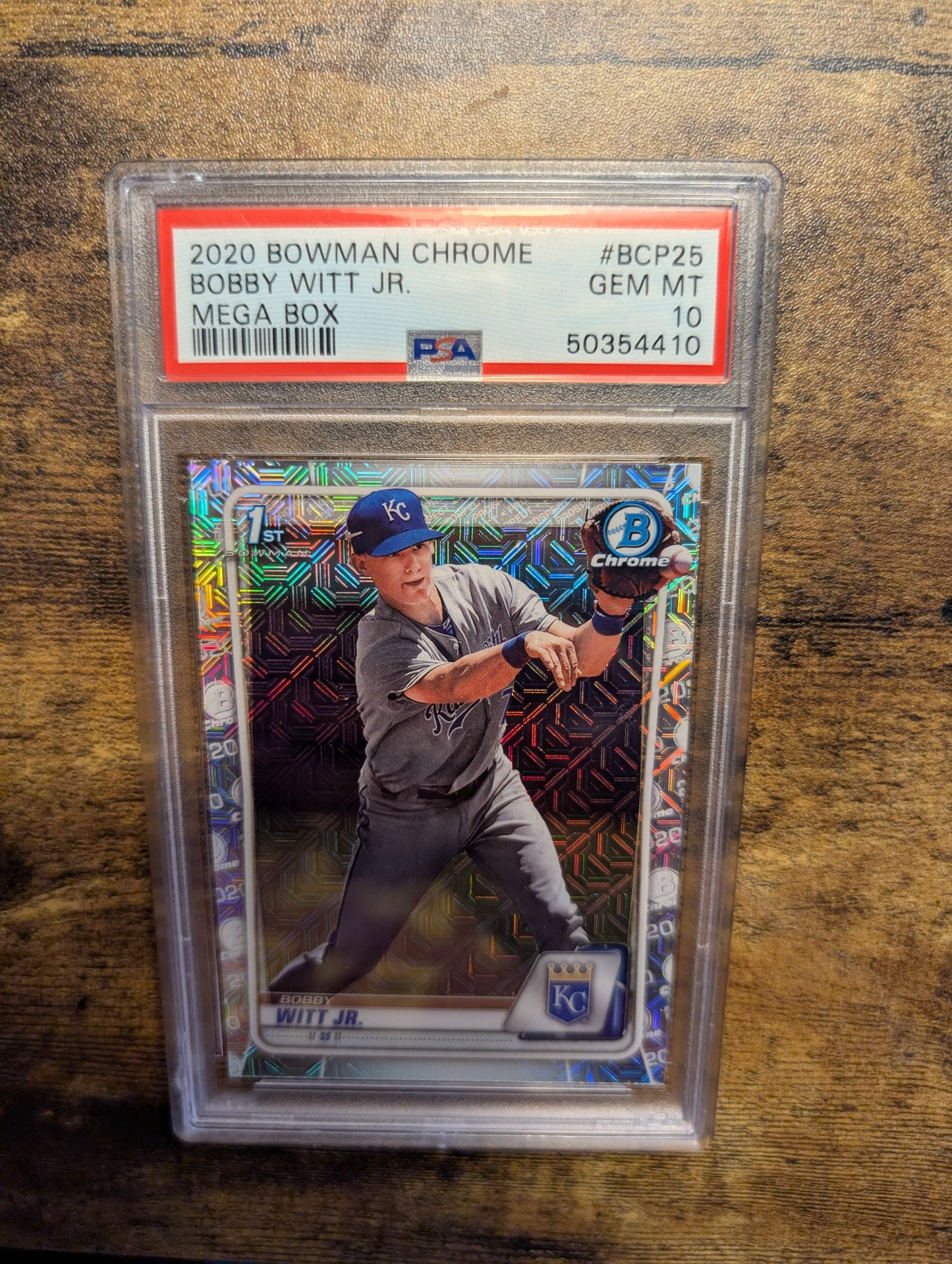 Bobby Witt Jr. 2020 Bowman Chrome #BCP-25 Mega Box 1st RC PRC 🔥 PSA 10 GEM MT