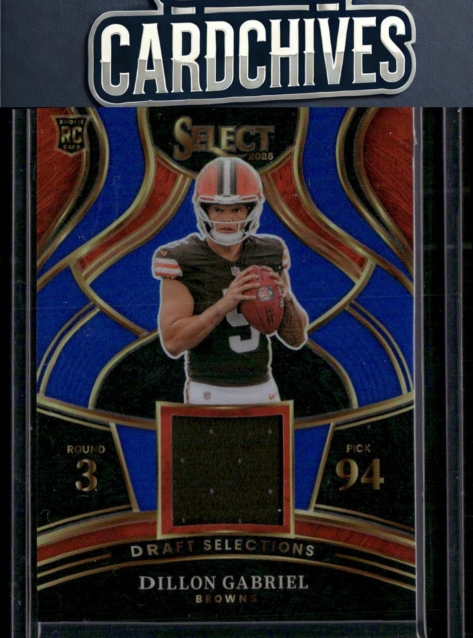 Dillon Gabriel 2025 Panini Select #DSM-DGL Draft Selections Memorabilia Blue