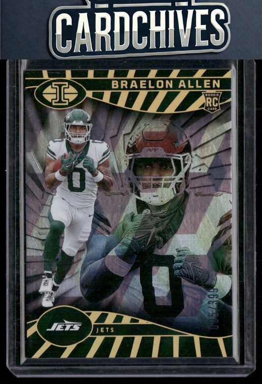 Braelon Allen 2024 Panini Illusions #67 Cubic Trophy Collection #/399 SN