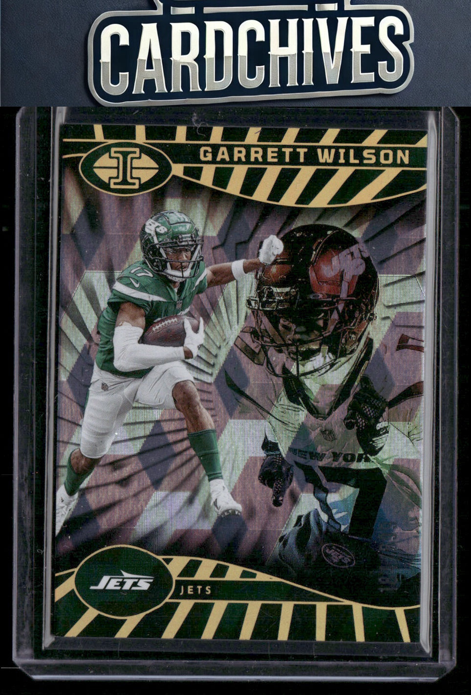 Garrett Wilson 2024 Panini Illusions #69 Cubic Trophy Collection #/399 SN