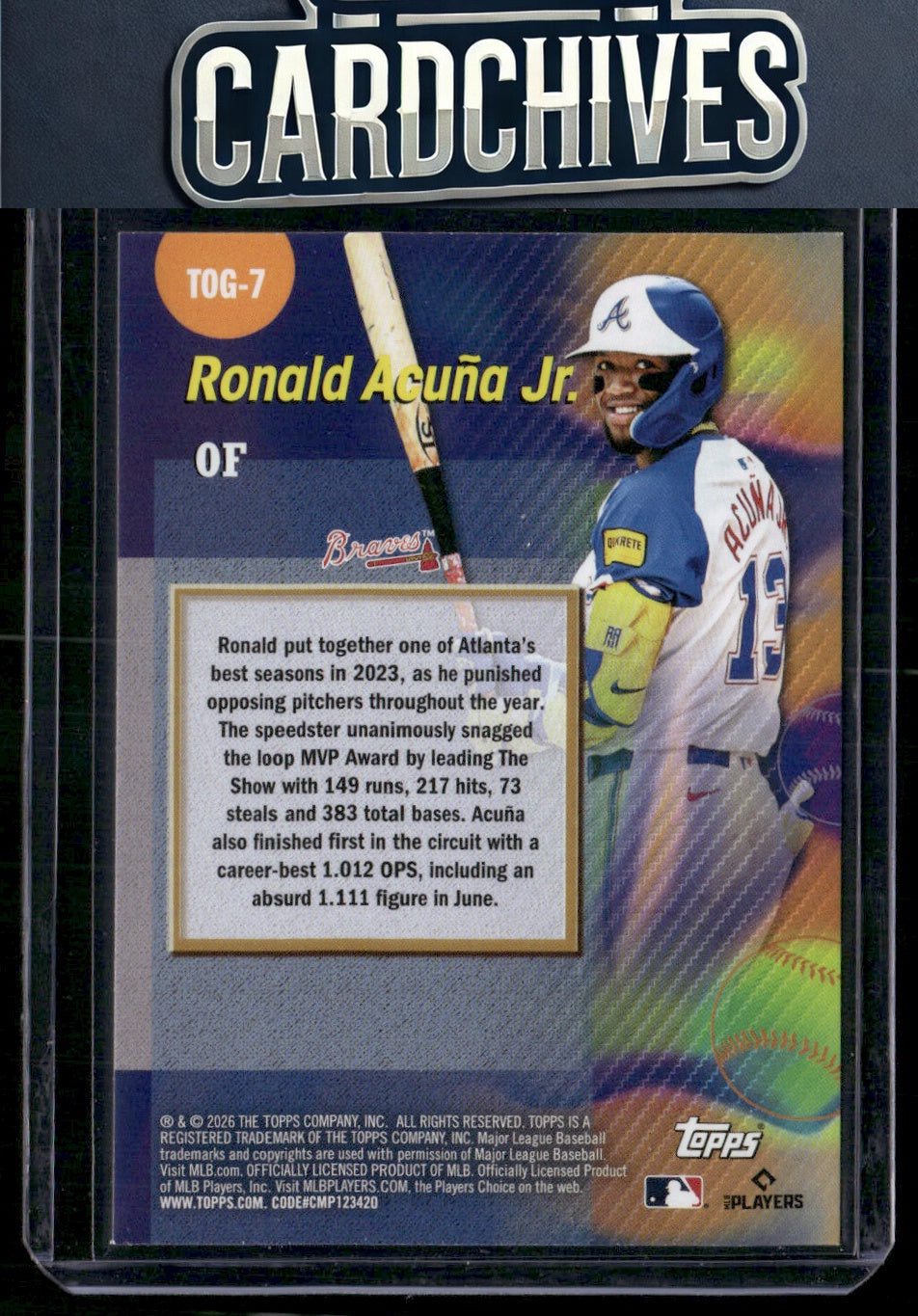 Ronald Acuña Jr. 2026 Topps #TOG-7 Titans of the Game