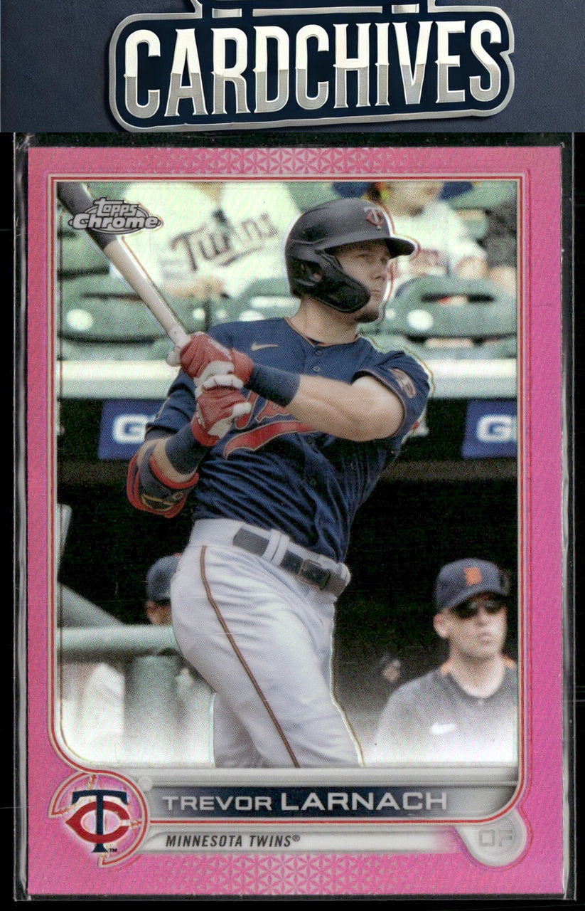 Trevor Larnach 2022 Topps Chrome #88 Pink Refractor