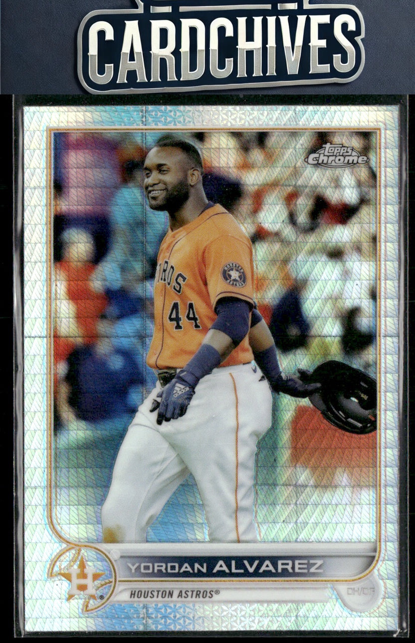 Yordan Alvarez 2022 Topps Chrome #180 Prism Refractor