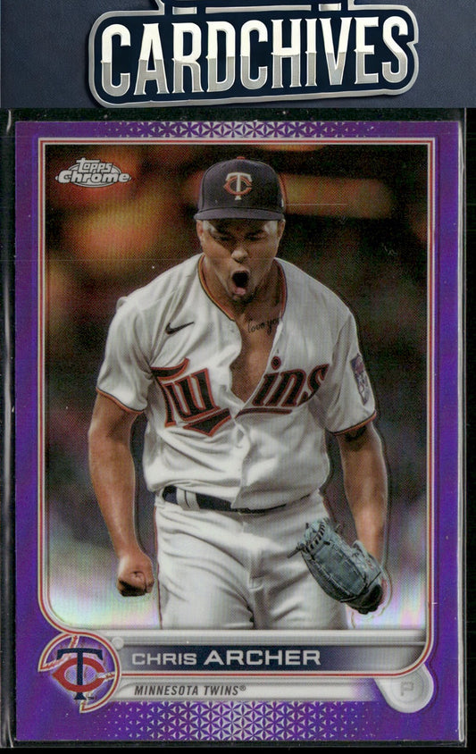 Chris Archer 2022 Topps Chrome Update #USC113 Purple Refractor
