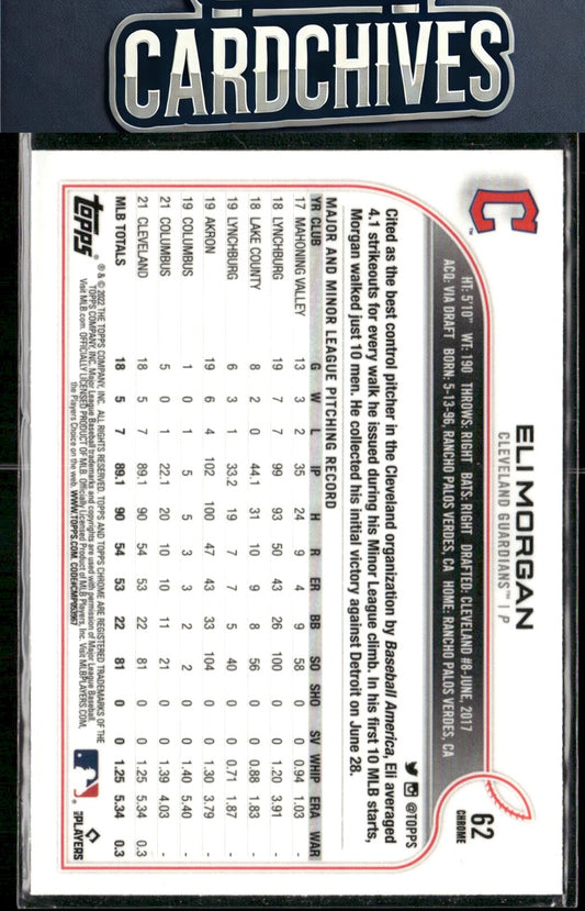 Eli Morgan 2022 Topps Chrome #62 Rookie