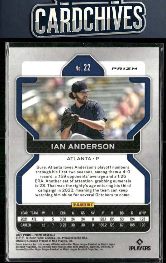 Ian Anderson 2022 Panini Prizm #22 White Wave Prizm