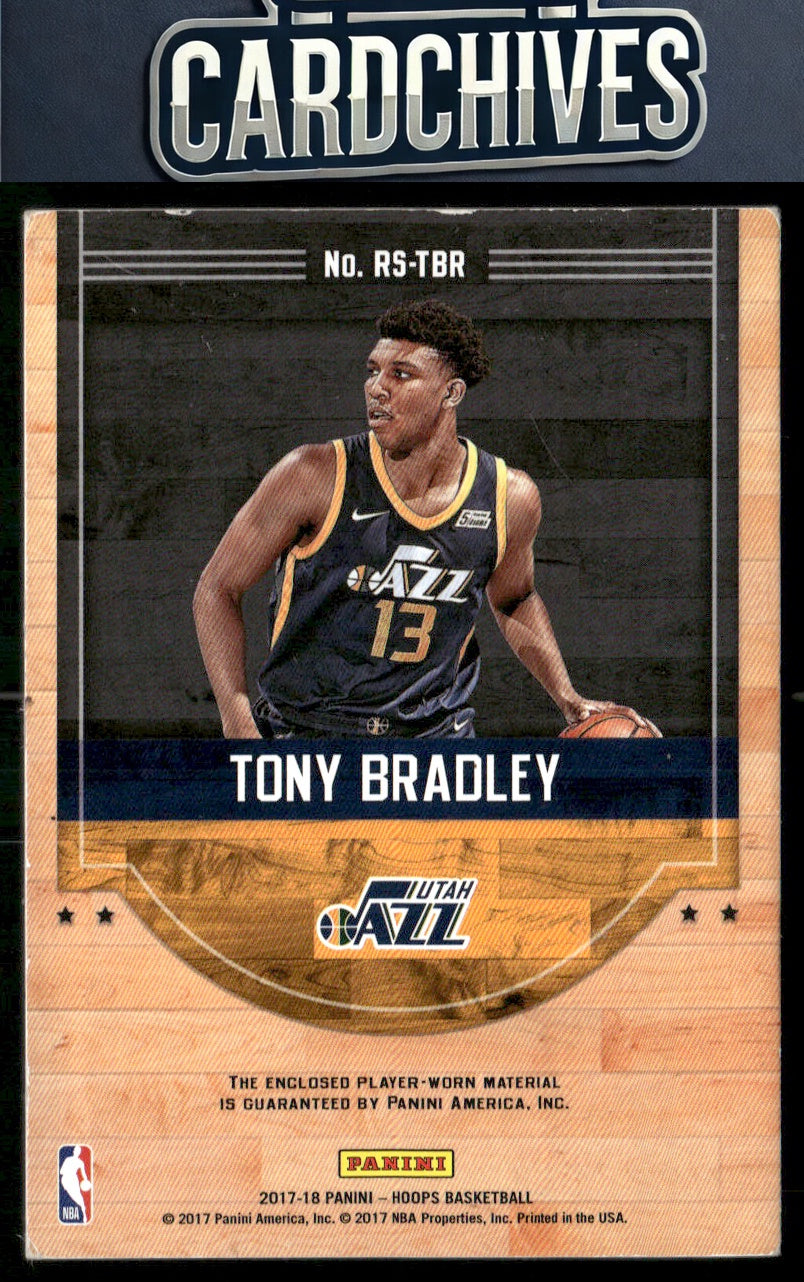 Tony Bradley 2017-18 Hoops #RS-TBR Rise N Shine Memorabilia MEM